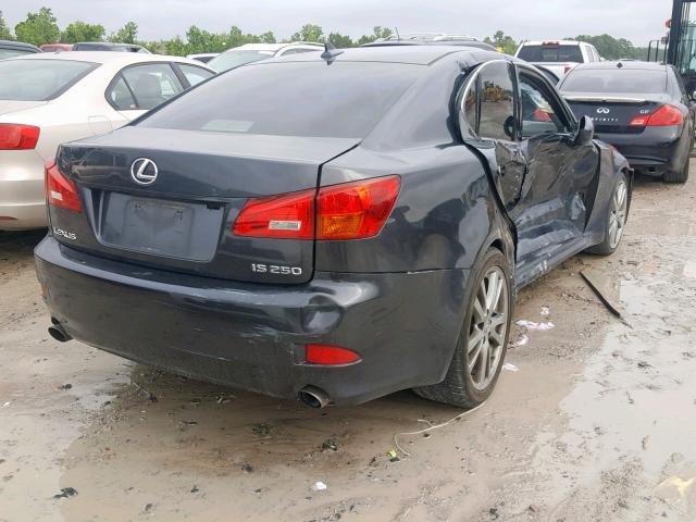 JTHBK262885060225 - 2008 LEXUS IS 250 GRAY photo 4