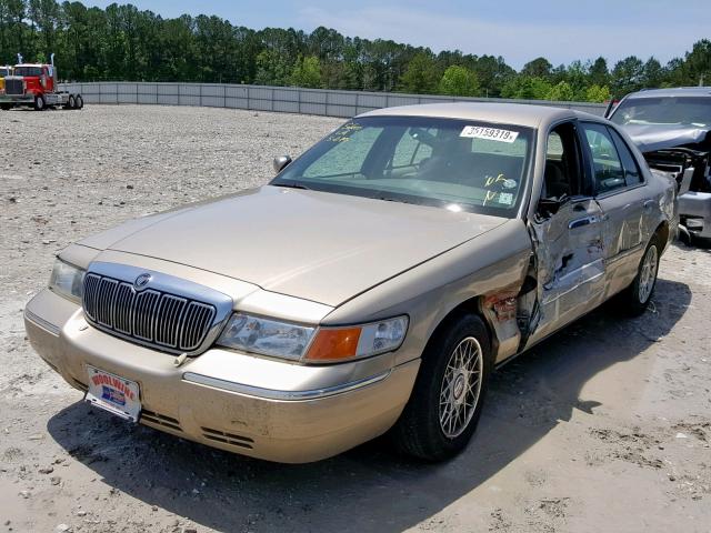 2MEFM74W8YX635422 - 2000 MERCURY GRAND MARQ GOLD photo 2