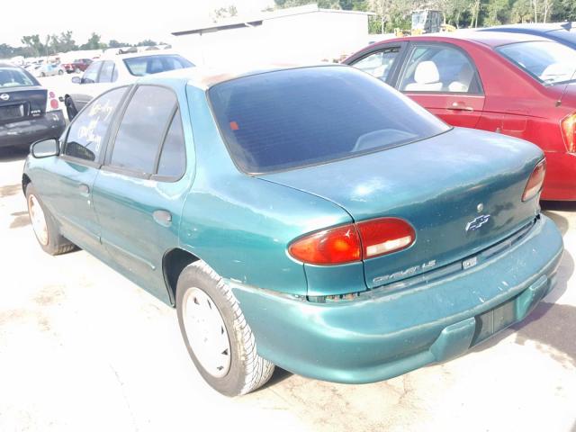 1G1JF5249X7110782 - 1999 CHEVROLET CAVALIER L GREEN photo 3