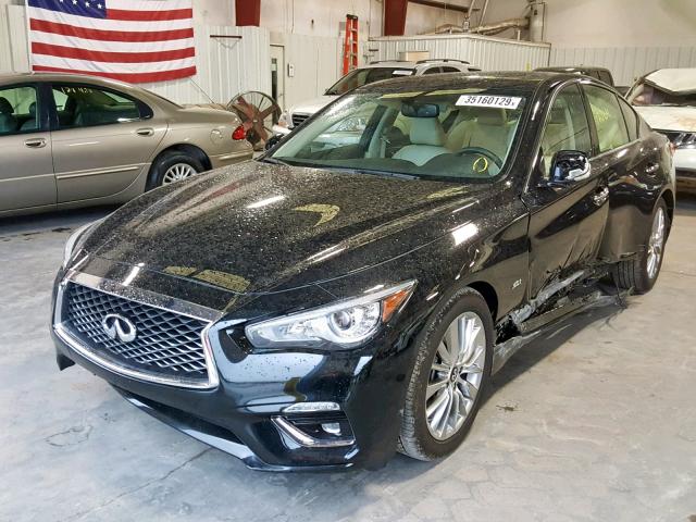 JN1EV7AP6KM513182 - 2019 INFINITI Q50 LUXE BLACK photo 2