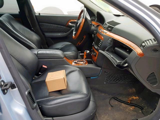 WDBNG84J64A395576 - 2004 MERCEDES-BENZ S 500 4MAT BLUE photo 5