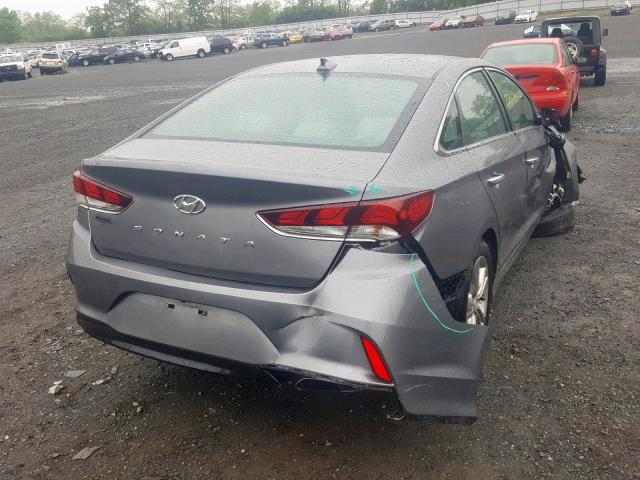 5NPE34AF8JH651131 - 2018 HYUNDAI SONATA SPO GRAY photo 4