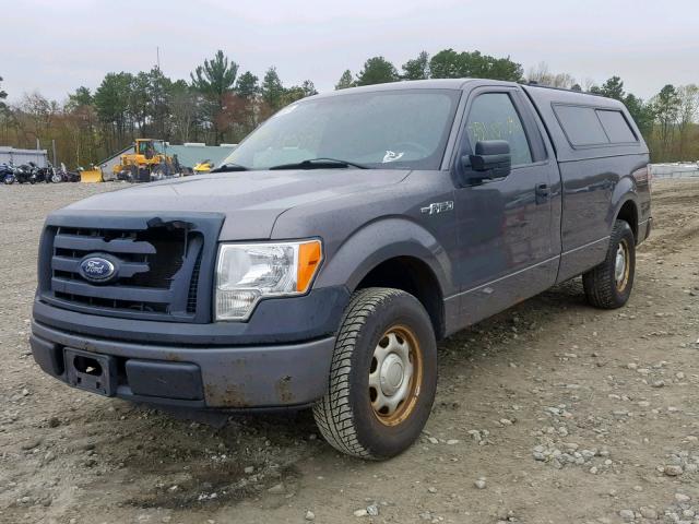 1FTMF1CW8AKA97086 - 2010 FORD F150 GRAY photo 2