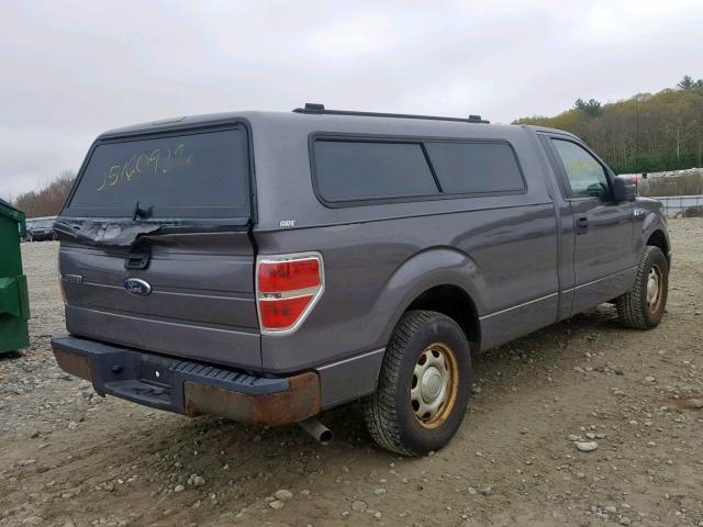 1FTMF1CW8AKA97086 - 2010 FORD F150 GRAY photo 4