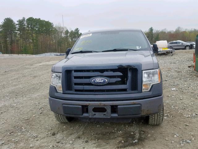 1FTMF1CW8AKA97086 - 2010 FORD F150 GRAY photo 9