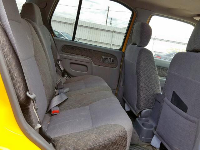 5N1ED28Y21C523516 - 2001 NISSAN XTERRA XE YELLOW photo 6