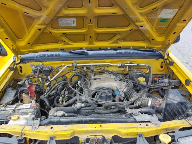 5N1ED28Y21C523516 - 2001 NISSAN XTERRA XE YELLOW photo 7