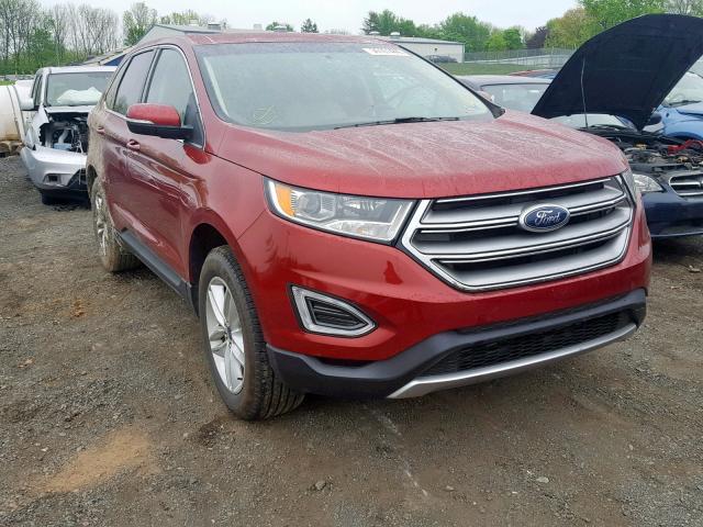 2FMPK3J99HBC24476 - 2017 FORD EDGE SEL RED photo 1