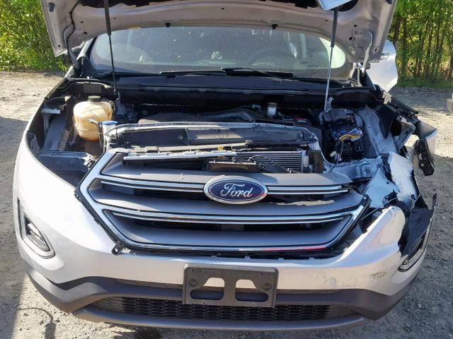 2FMPK4K90GBB13706 - 2016 FORD EDGE TITAN SILVER photo 7