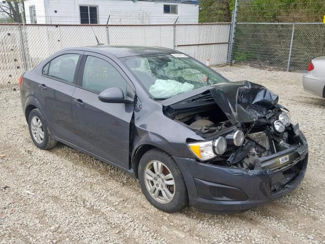 1G1JA5SH8C4186443 - 2012 CHEVROLET SONIC LS GRAY photo 1