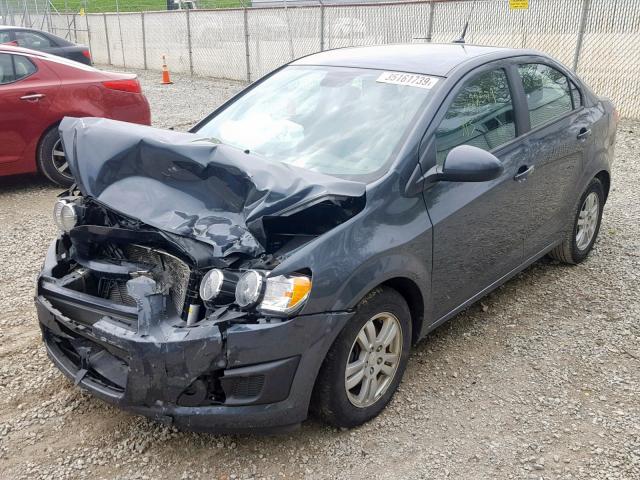1G1JA5SH8C4186443 - 2012 CHEVROLET SONIC LS GRAY photo 2