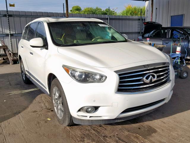 5N1AL0MN8DC320166 - 2013 INFINITI JX35 WHITE photo 1