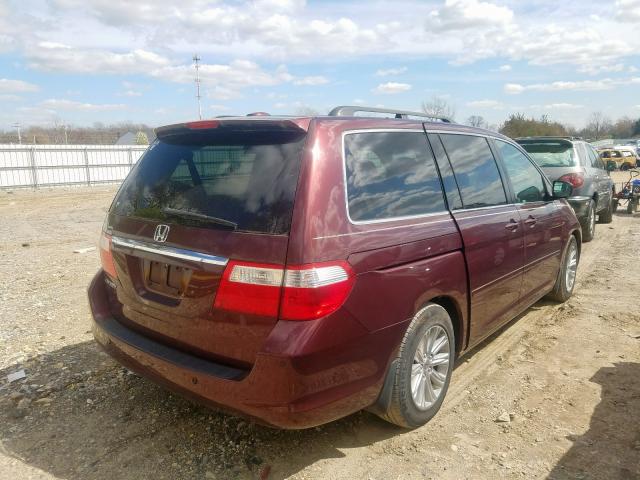 5FNRL38887B062901 - 2007 HONDA ODYSSEY TOURING  photo 4