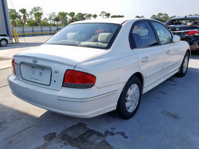 KMHWF25S25A122872 - 2005 HYUNDAI SONATA GL WHITE photo 4