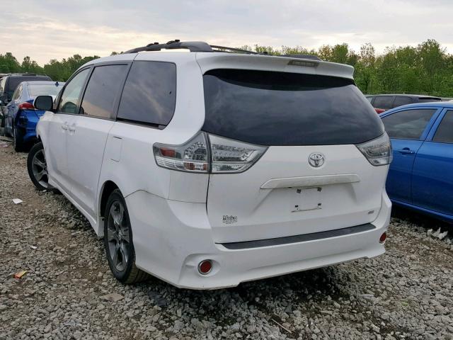 5TDXK3DC9BS065931 - 2011 TOYOTA SIENNA SPO WHITE photo 3