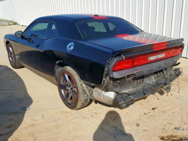 2C3CDYAG6EH158555 - 2014 DODGE CHALLENGER BLACK photo 3