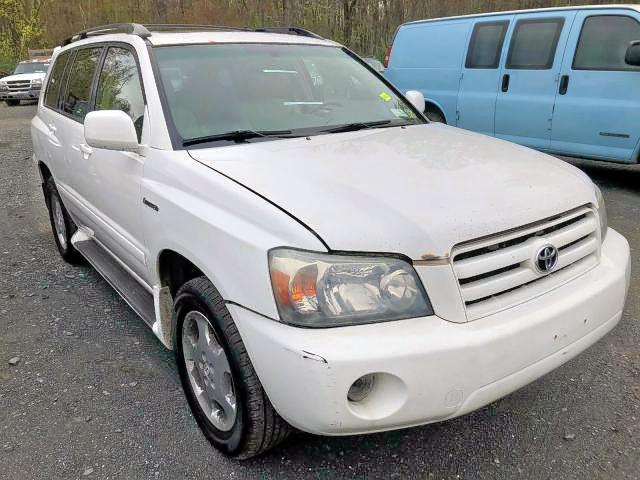 JTEEP21A140017461 - 2004 TOYOTA HIGHLANDER WHITE photo 1