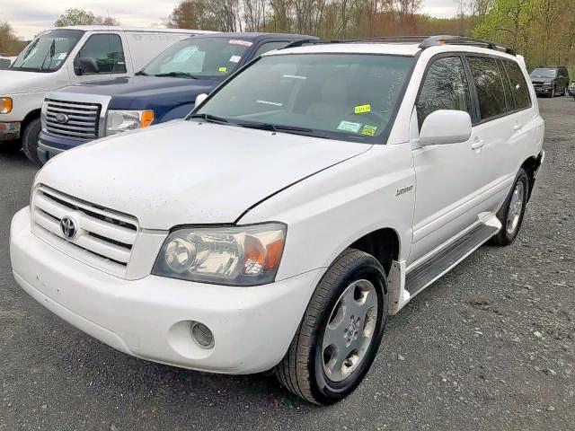 JTEEP21A140017461 - 2004 TOYOTA HIGHLANDER WHITE photo 2