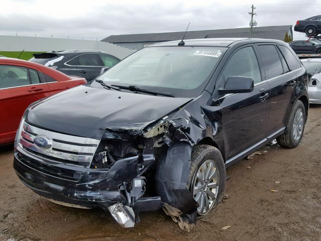 2FMDK49C08BB33802 - 2008 FORD EDGE LIMIT BLACK photo 2