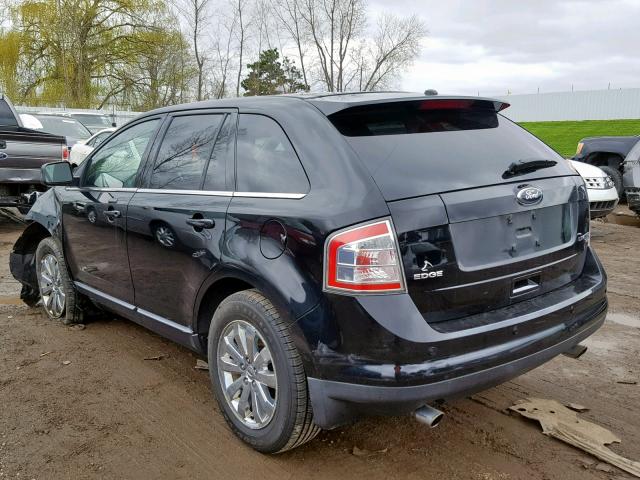 2FMDK49C08BB33802 - 2008 FORD EDGE LIMIT BLACK photo 3