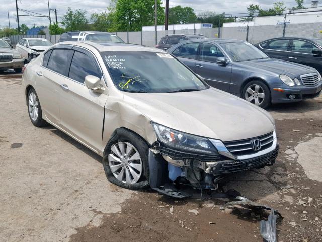 1HGCR2F88DA151875 - 2013 HONDA ACCORD EXL GOLD photo 1