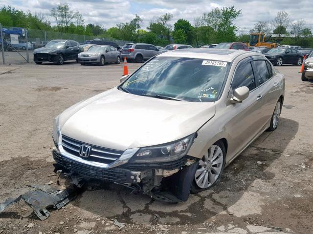 1HGCR2F88DA151875 - 2013 HONDA ACCORD EXL GOLD photo 2