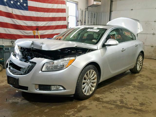 2G4GS5EK5C9173602 - 2012 BUICK REGAL PREM SILVER photo 2