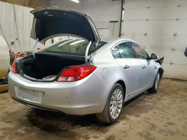 2G4GS5EK5C9173602 - 2012 BUICK REGAL PREM SILVER photo 4