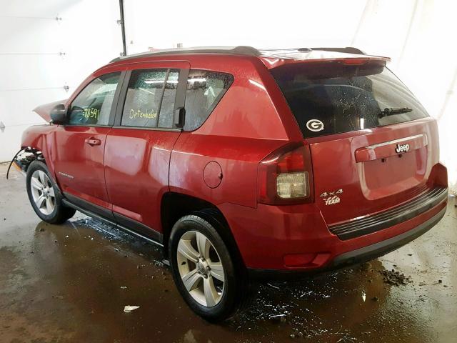 1C4NJDBB9GD780897 - 2016 JEEP COMPASS SP 红色 照片 3