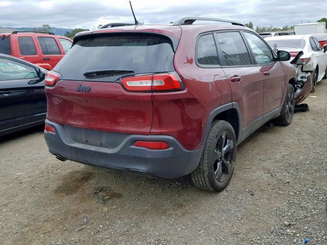 1C4PJLCBXJD620794 - 2018 JEEP CHEROKEE L RED photo 4