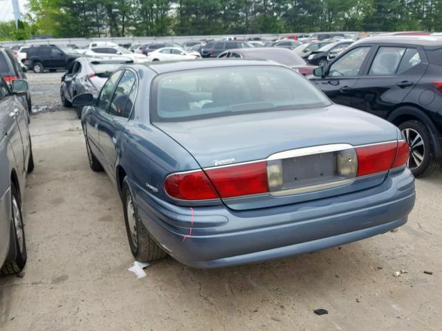 1G4HP54K1YU139710 - 2000 BUICK LESABRE CU BLUE photo 3