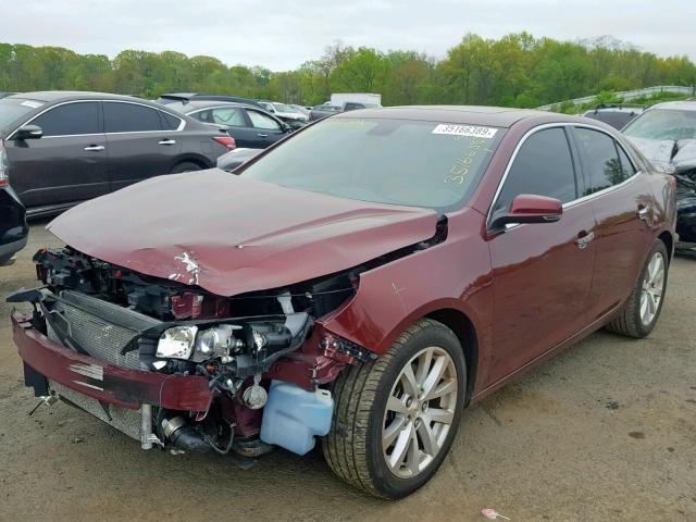1G11G5SX8FF197005 - 2015 CHEVROLET MALIBU LTZ 红色 照片 2