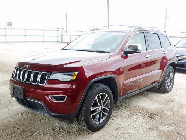 1C4RJEBGXJC197447 - 2018 JEEP GRAND CHER RED photo 2