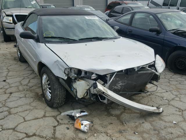 1C3EL45R32N173551 - 2002 CHRYSLER SEBRING LX SILVER photo 1