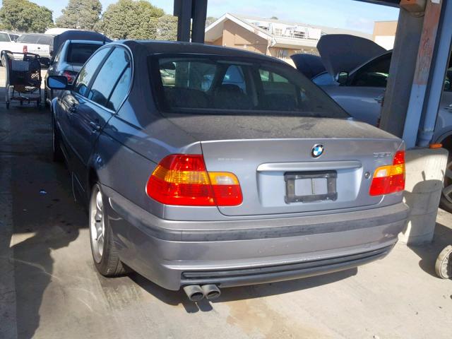 WBAEV53483KM04270 - 2003 BMW 330 I GRAY photo 3