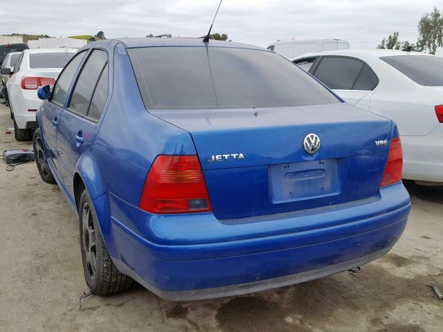 3VWSG69M81M091799 - 2001 VOLKSWAGEN JETTA GLS BLUE photo 3