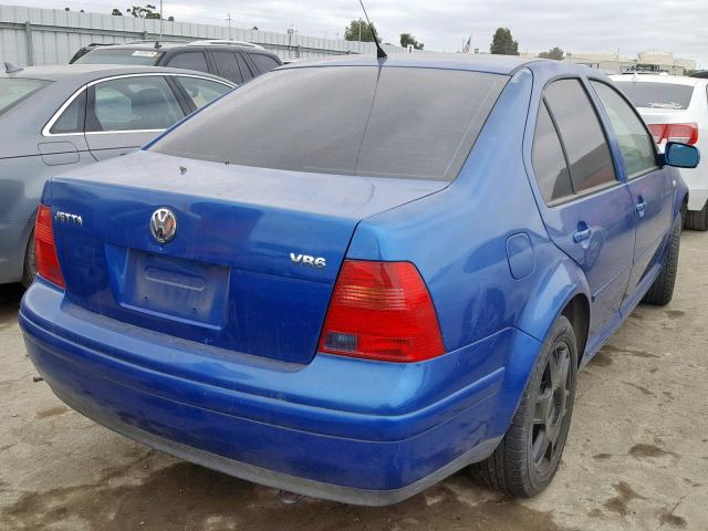 3VWSG69M81M091799 - 2001 VOLKSWAGEN JETTA GLS BLUE photo 4