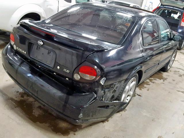 JN1CA31D51T806979 - 2001 NISSAN MAXIMA GXE BLACK photo 4