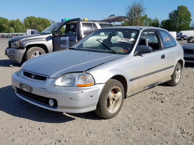 2HGEJ6327TH116803 - 1996 HONDA CIVIC CX SILVER photo 2