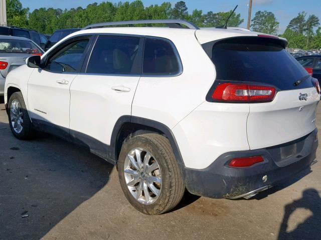 1C4PJLDB2GW249612 - 2016 JEEP CHEROKEE L WHITE photo 3