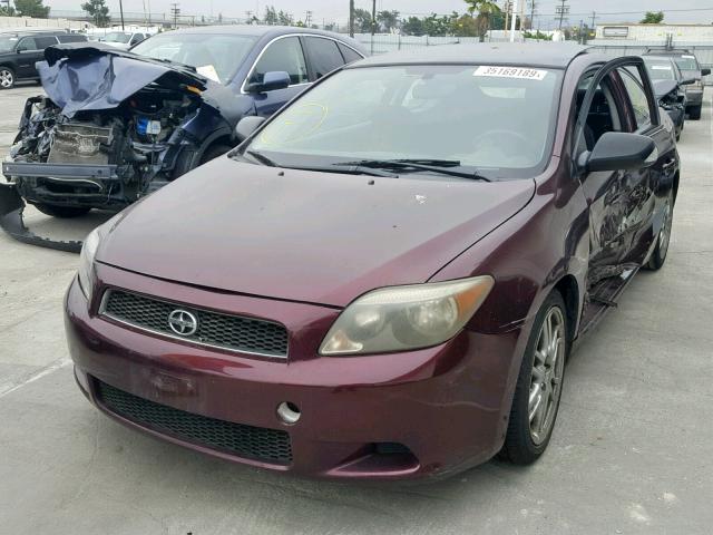 JTKDE177770197697 - 2007 TOYOTA SCION TC BURGUNDY photo 2