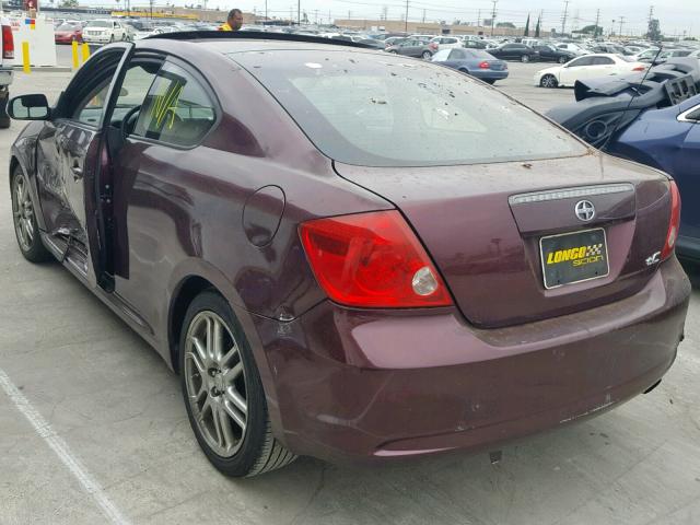 JTKDE177770197697 - 2007 TOYOTA SCION TC BURGUNDY photo 3