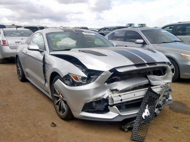 1FA6P8CF4H5214255 - 2017 FORD MUSTANG GT SILVER photo 1