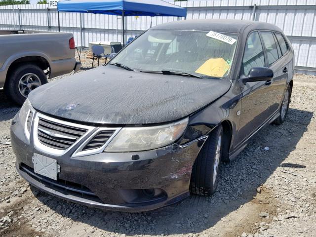 YS3FB59Y381120920 - 2008 SAAB 9-3 2.0T BLACK photo 2