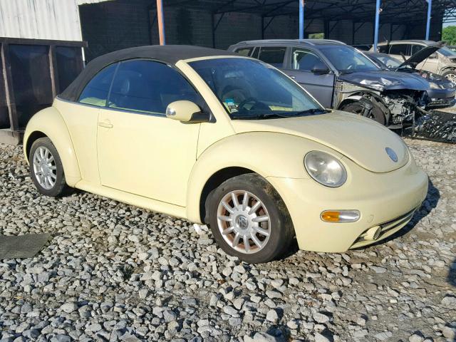 3VWCM31Y44M323622 - 2004 VOLKSWAGEN NEW BEETLE ყვითელი ფოტო 1