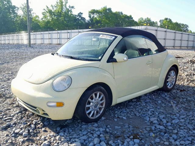 3VWCM31Y44M323622 - 2004 VOLKSWAGEN NEW BEETLE ყვითელი ფოტო 2