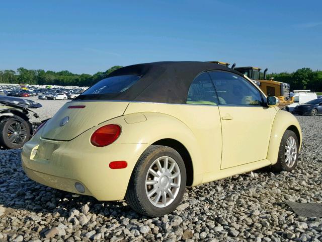 3VWCM31Y44M323622 - 2004 VOLKSWAGEN NEW BEETLE ყვითელი ფოტო 4
