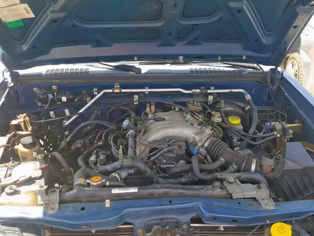 1N6ED27T34C480574 - 2004 NISSAN FRONTIER C BLUE photo 7