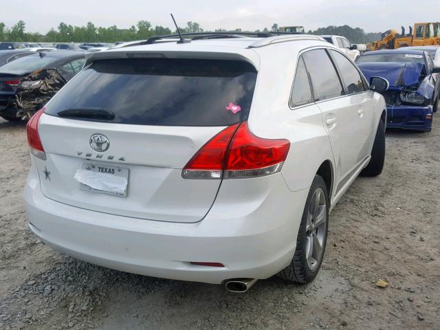 4T3ZK3BB5BU041143 - 2011 TOYOTA VENZA WHITE photo 4