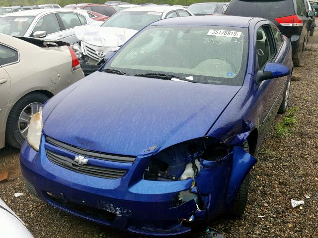 1G1AL15F677161123 - 2007 CHEVROLET COBALT LT BLACK photo 2